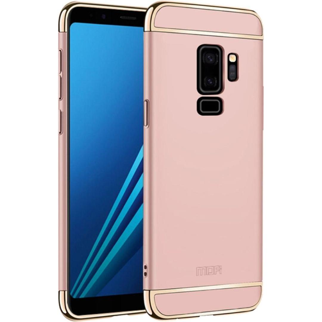 König Design Handy Hülle Schutz Case für Samsung Galaxy S9 Bumper 3 in 1 Cover Rose Gold Neu (Samsung Galaxy S9+), Smart...