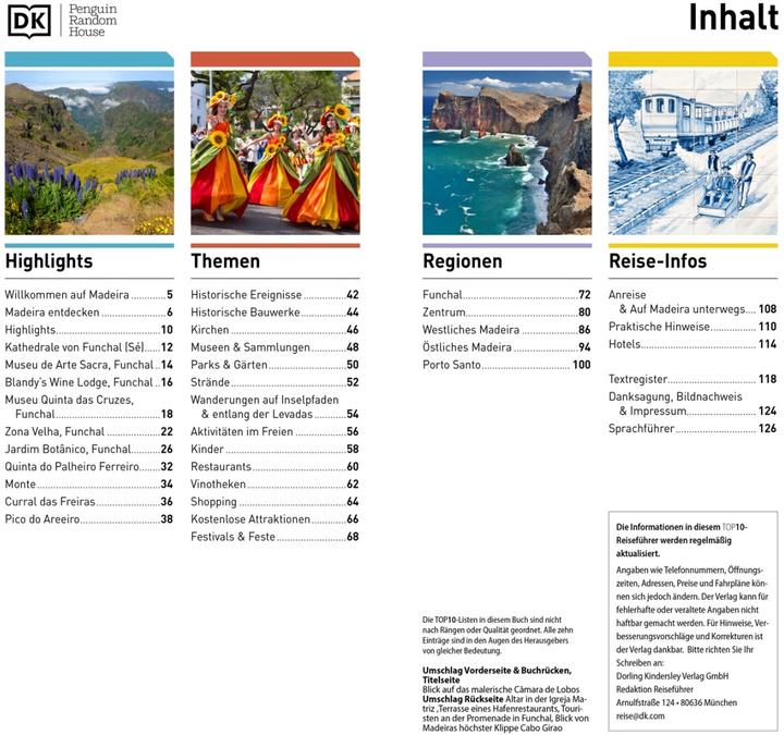 Produktbild TOP10 Reiseführer Madeira (Deutsch, DK Verlag Reise, 2023)