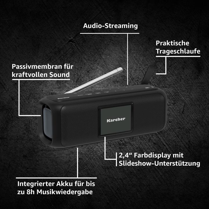 Actual product image Karcher DAB Go (DAB+, FM, Bluetooth)