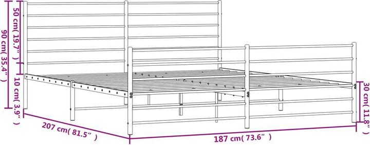 Image du produit vidaXL Bettgestell (180 x 200 cm)