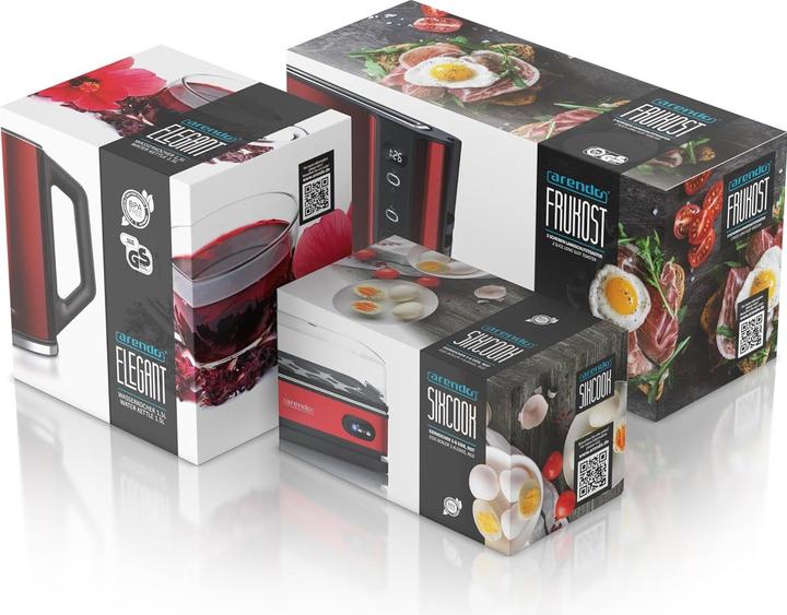 Produktbild Arendo Küchenset: Wasserkocher, Toaster & Eierkocher