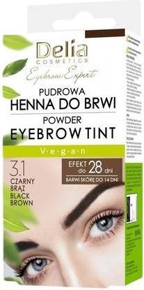 Delia Cosmetics Delia Powdered Eyebrow Henna 31 Black Brown 4g