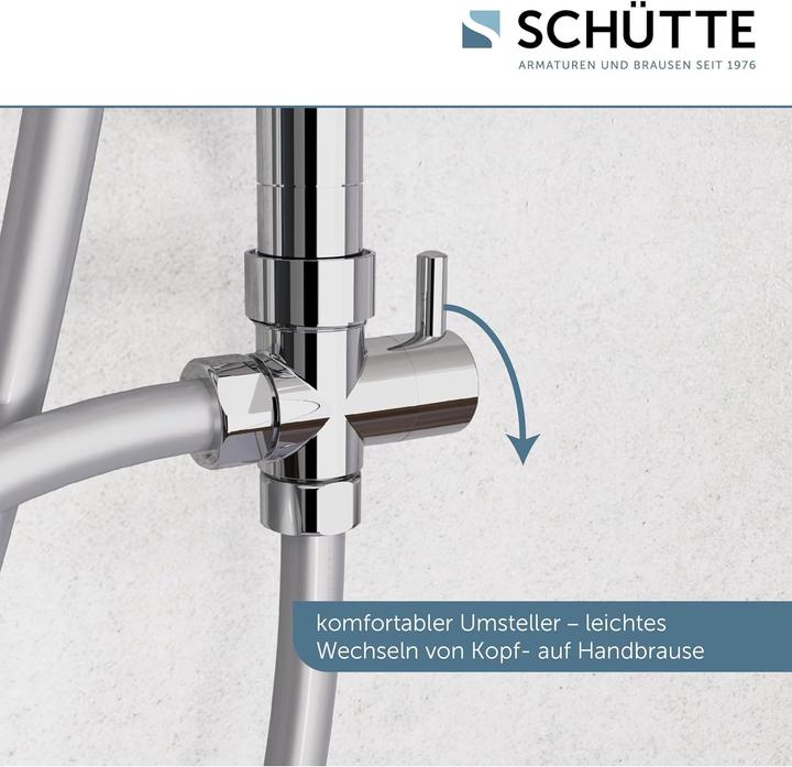 Image du produit Schütte Douche à effet pluie salle de bain MALLORCA Ensemble de douche à effet pluie chromé 60660