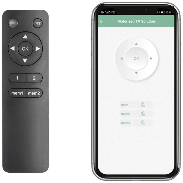 Produktbild myWall Motorisierter & klappbarer Deckenhalter für Flachbildschirme (Decke, 55", 30 kg)