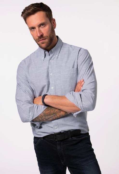 Immagine prodotto JP1880 Oxfordhemd, Langarm, Streifen, Buttondown-Kragen, Modern Fit (XXL)