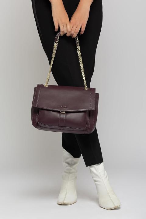 Actual product image Kate Moss Practical, Compartmentalized Leather Shoulder Bag for Organization