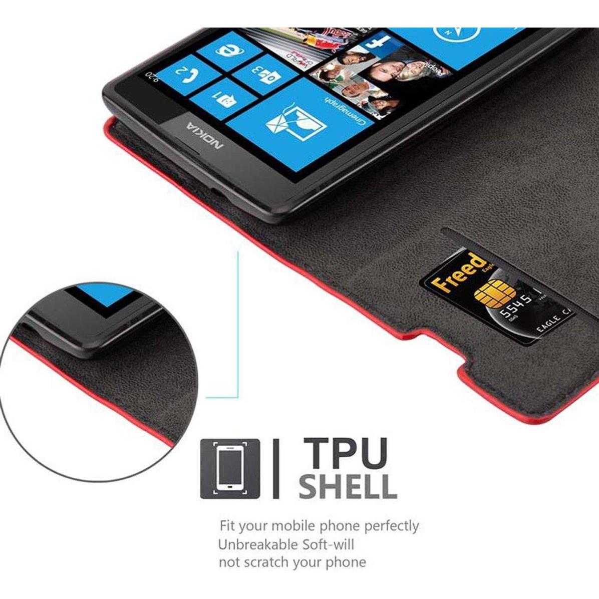 Thumbnail - Cadorabo Book Invisible Magnet Cover (Nokia Lumia 520), Smartphone Hülle, Rot