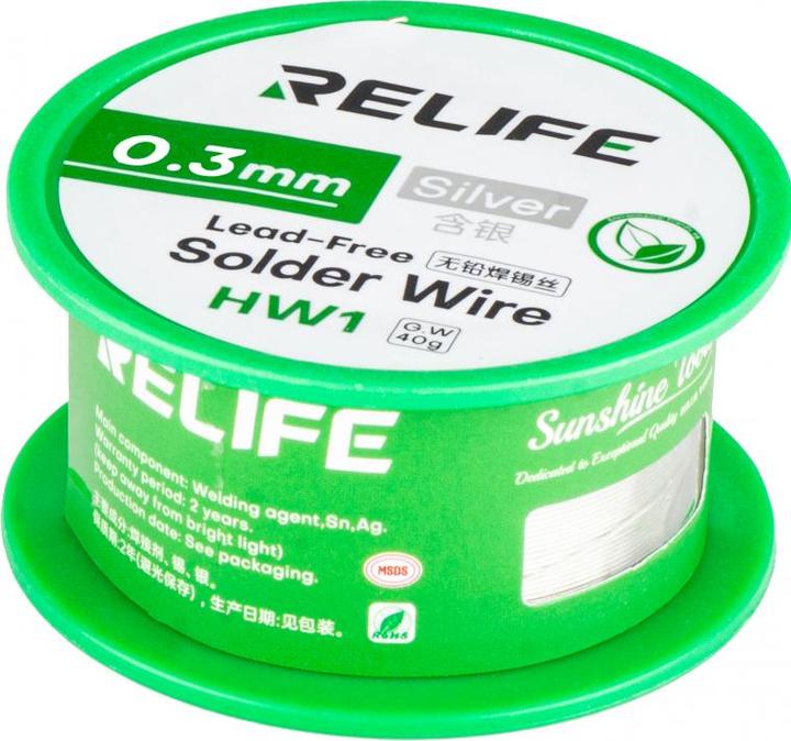 Produktbild Relife Solder Wire HW1, 0.3mm, 40g