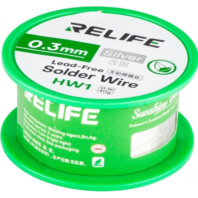 Relife Solder Wire HW1, 0.3mm, 40g, Accessori per cellulare