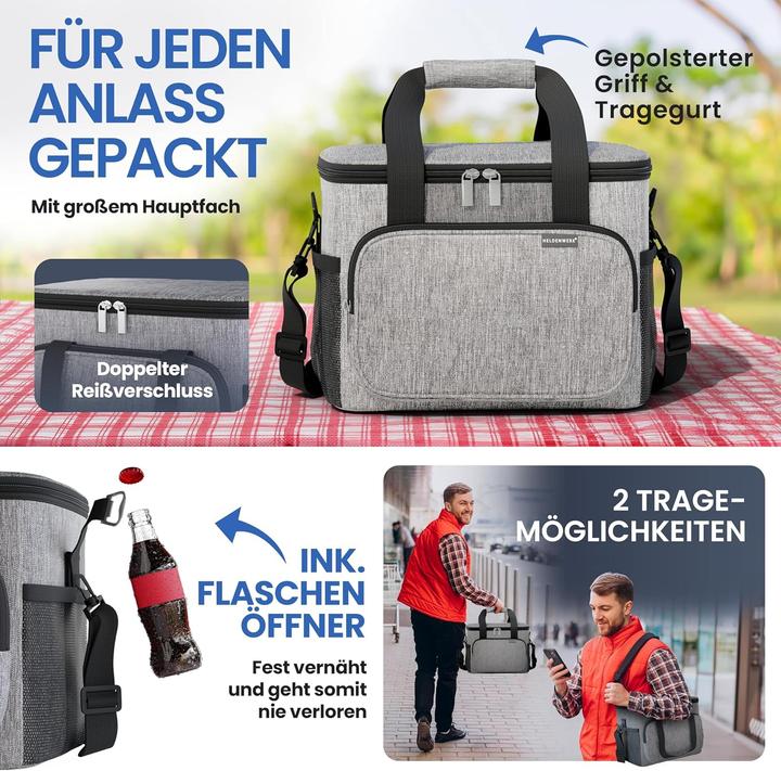 Produktbild Heldenwerk Faltbare Isoliertasche 30L, auslaufsicher & wasserdicht (30 l)