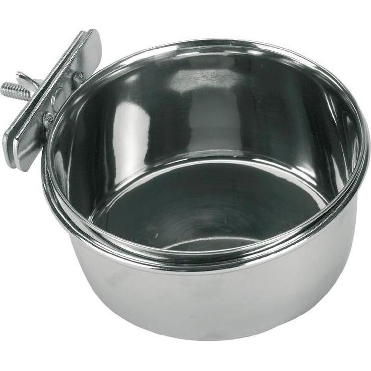 Kerbl Edelstahlnapf mit Schraubbefestigung (0.60 l), Futternapf