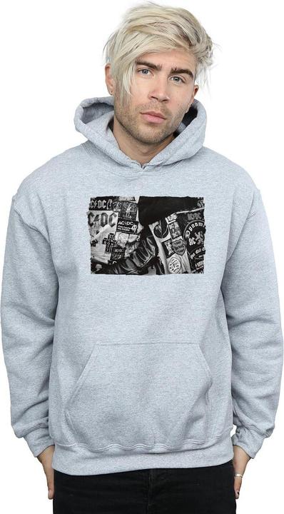 Immagine prodotto AC/DC Badges And Posters Collection Felpa con Cappuccio Uomo (L)