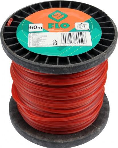 Toya Flo 89459 - Tondeuse à cheveux ligne herbe 3.0 mmx60 m/étoile/ (Herbicide, Fil de coupe + bobine de fil)