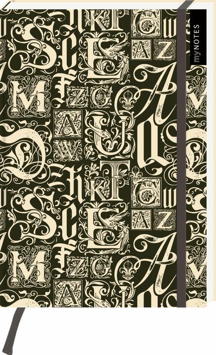 Actual product image Notebook A5: Dark Academia Library (Dotted, Hardcover)