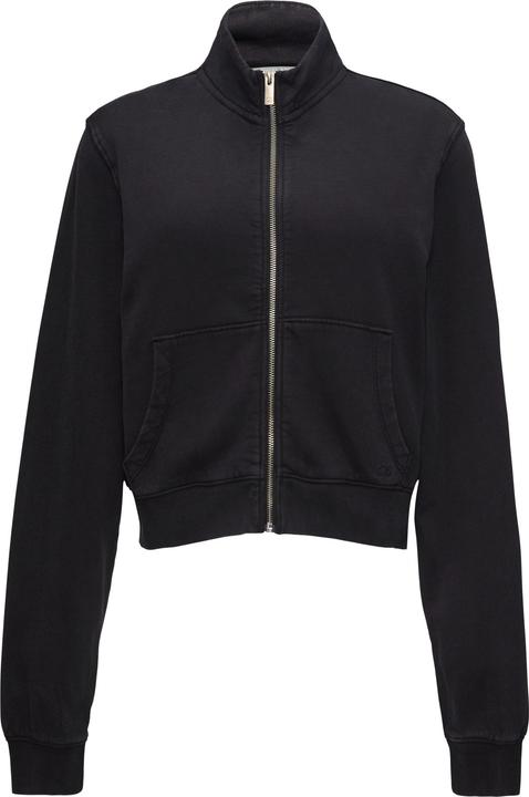 Produktbild s.Oliver Sweatshirt Verkürzte Sweatshirt-Jacke mit Waschung (S)