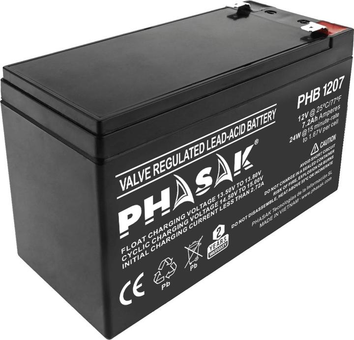 Actual product image Phasak BATTERY PHB 1207 (1 pcs., 7200 mAh)