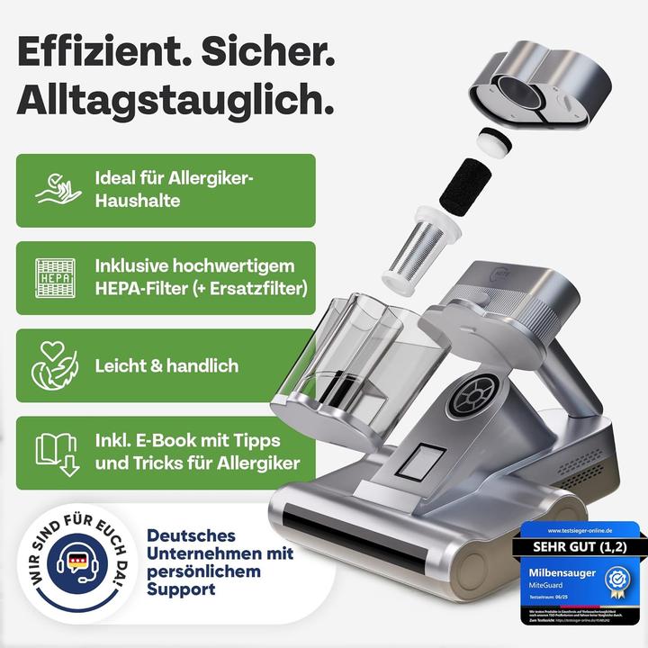 Produktbild Miteguard Milbensauger für Matratzen & Polster mit UV-Licht