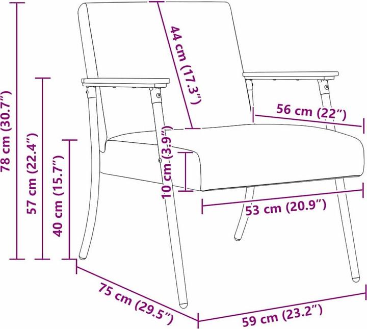 Image du produit vidaXL Moderner Sessel