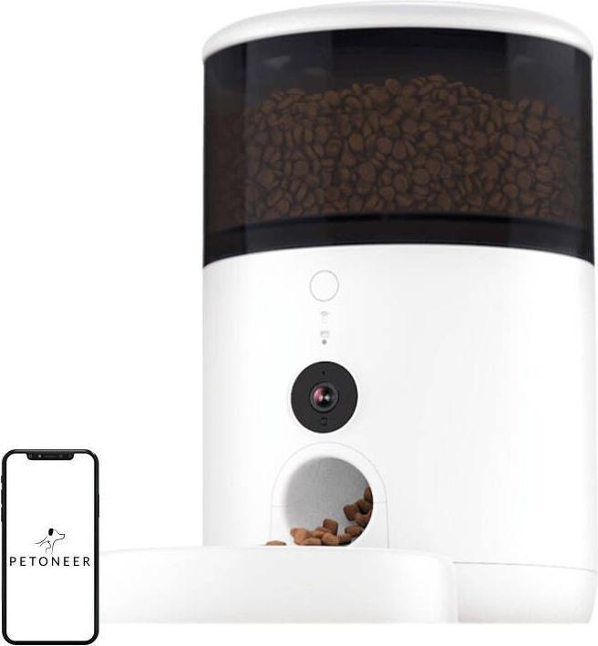 Petoneer Distributore intelligente di cibo NutriVue (con ciotola in acciaio inox) (260 cl)