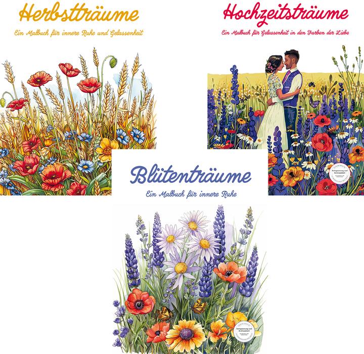 Actual product image Holland:Yearly dreams - Colouring book calendar (German)