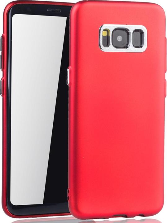 Produktbild König Design Handyhülle für Samsung Galaxy S8 Schutzcase Backcover Bumper Etuis Rahmen Rot (Samsung Galaxy S8+)