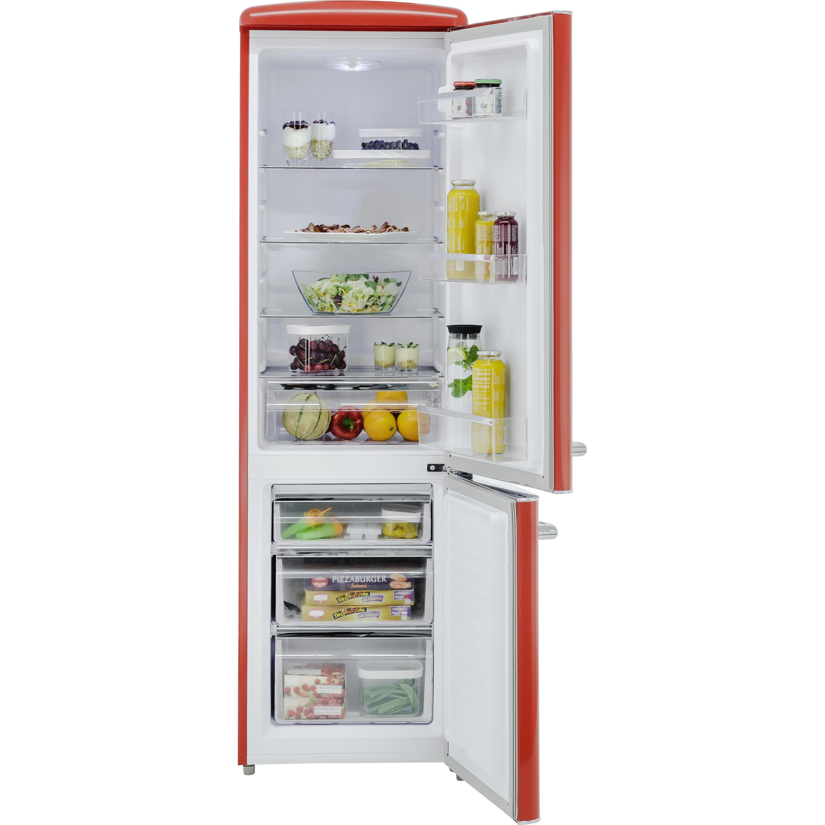 Thumbnail - Exquisit Exqu K?hlGefr RKGC25070H160E rot 811727302, Kühlschrank Freistehend, Rot