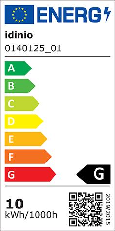 Energy Label Scharnberger+Hasenbein 31718 LED general purpose mould 60x110mm 9W (E27, 9 W, 806 lm, 1 x, G)