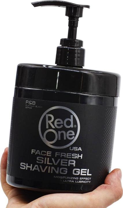 RedOne Rasiergel 1000ml Transparent Männer Ideal für Konturen Silber (1000 ml, Rasiergel)