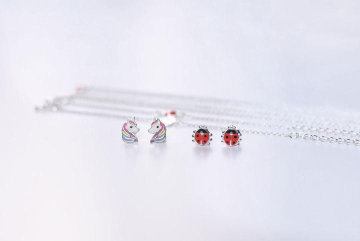 Image du produit Martina Schmuckdesign Chäferli Ohrstecker (Argent massif de 925, Émail)