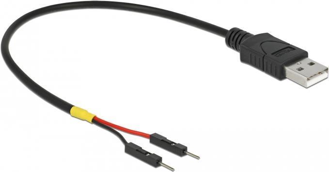 Image du produit Delock Câble d'alimentation USB type A vers 2 x prises mâles individuelles courant 20 cm (0.20 m, 5 W)