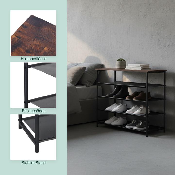 Produktbild Relaxdays Schuhregal (75 x 30 x 75 cm)