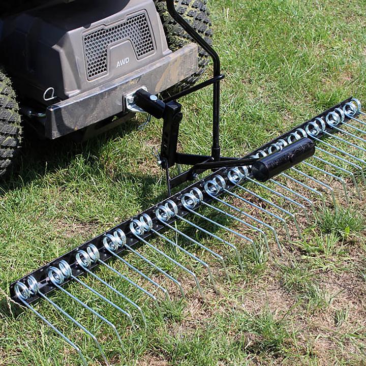 Actual product image Wiltec Scarifier 120cm for ride-on mower Lawn aerator Lawn care Lawn tractor