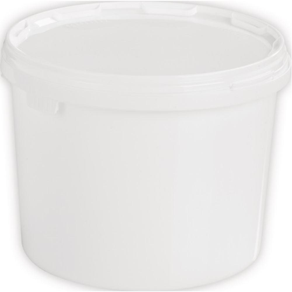 Fach-Pak, Aufbewahrungsbox, Eimer 3 l PP weiss mit Bügelgriff und Stülpdeckel Ø 157 mm Höhe 162 mm (3 l)
