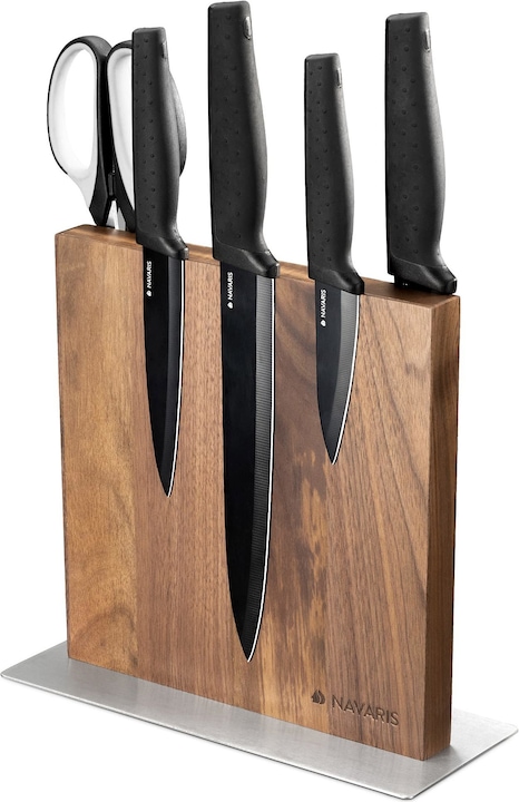 Image du produit Navaris Porte-couteau Noyer