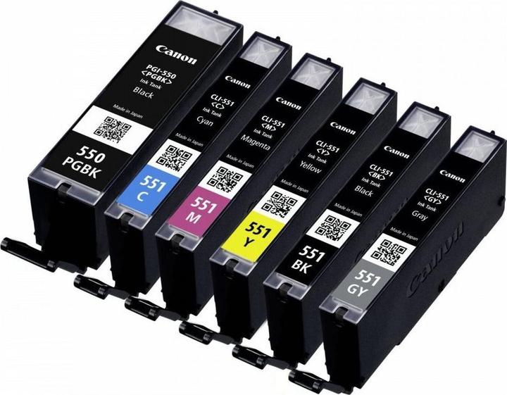 Immagine prodotto Canon Cli-551/Pgi-550 (M, C, Y, PGBK, FC, GY)