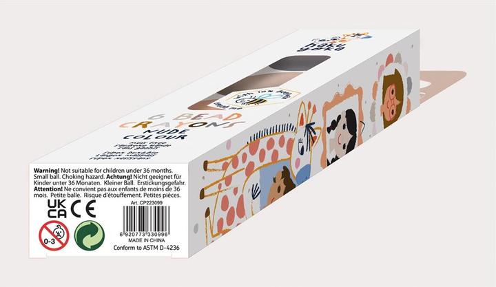 Actual product image Magni Play mould wax crayons balls nude (6 x)