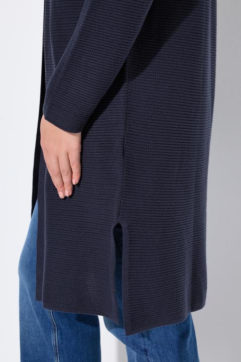 Immagine prodotto Ulla Popken Cardigan di cotone biologico con scollo a V e maniche lunghe (58)