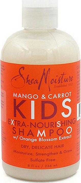 Actual product image Shea Moisture Kids Mango & Carrot Shampoo 8oz (236 ml, Liquid shampoo)