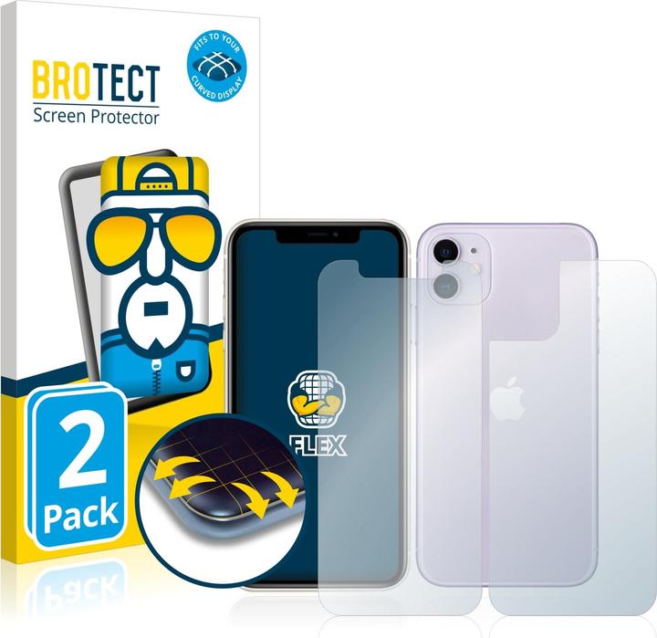 Actual product image BROTECT Full-Cover Protector (2 pcs., Apple iPhone 11)