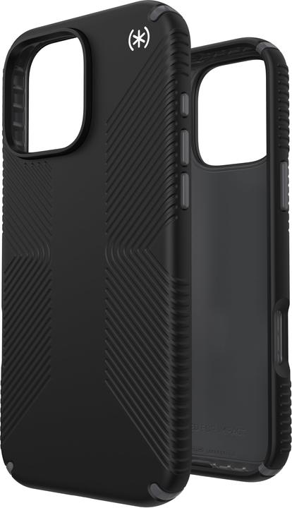 Actual product image speck Presidio2 Grip Apple iPhone 16 Pro Max Black - with Microban (Apple iPhone 16 Pro Max)