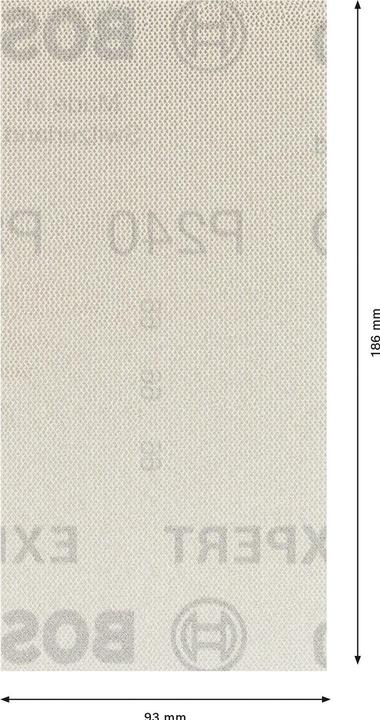 Actual product image Bosch Professional Zubehör EXPERT M480 Sanding net for orbital sanders, 93 x 186 mm, G 240, 50 pcs. (240)