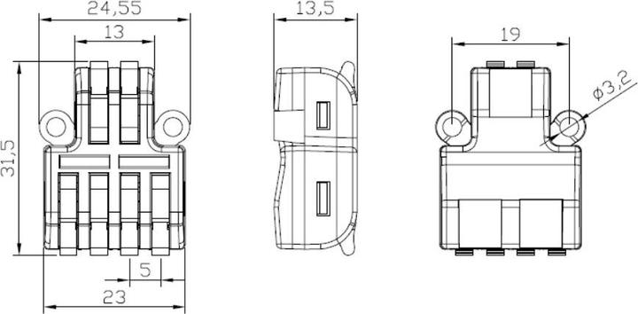 Produktbild Synergy 21 indoor Kabelverbinder 3in - 6out