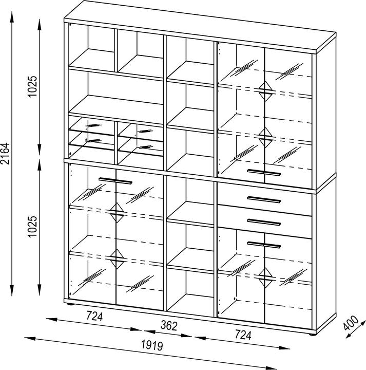Actual product image Maja Möbel Set Plus (191.90 x 40 x 216.40 cm)