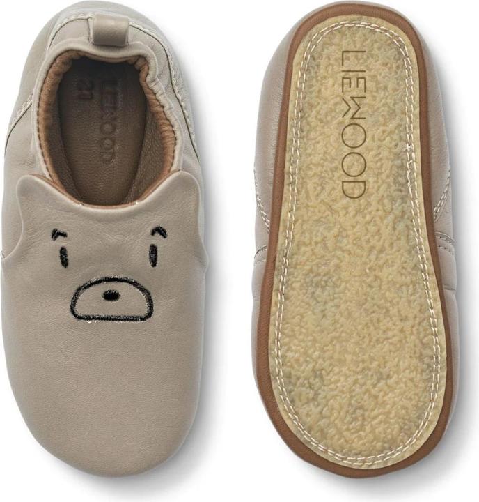 Immagine prodotto Liewood Pantofole in pelle / Fringuelli Eliot con faccia d'orso Mist (28)