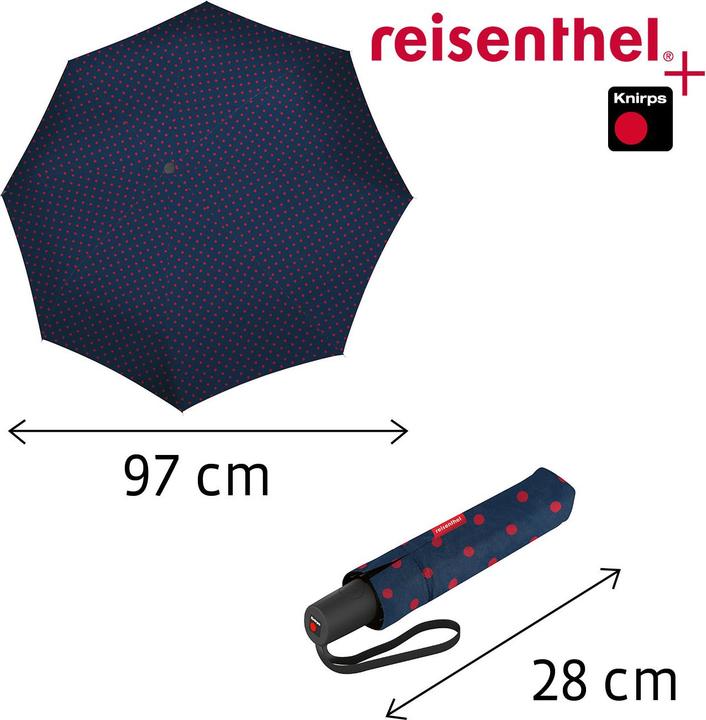 Produktbild reisenthel Schirm Pocket Duomatic Signature mixed dots red