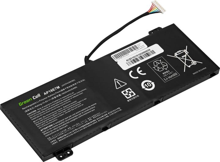 GreenCell Laptop Battery for Acer Nitro 5 AN515-44 AN515-45 AN515-54 - 3620mAh (4 Zellen, 3620 mAh)