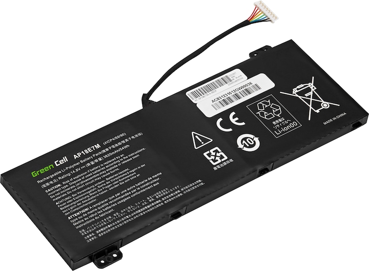 GreenCell Laptop Battery for Acer Nitro 5 AN515-44 AN515-45 AN515-54 - 3620mAh (4 Cells, 3620 mAh)