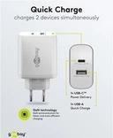 Produktbild Goobay USB-C PD Dual-Schnellladegerät 65 W weiss (65 W)