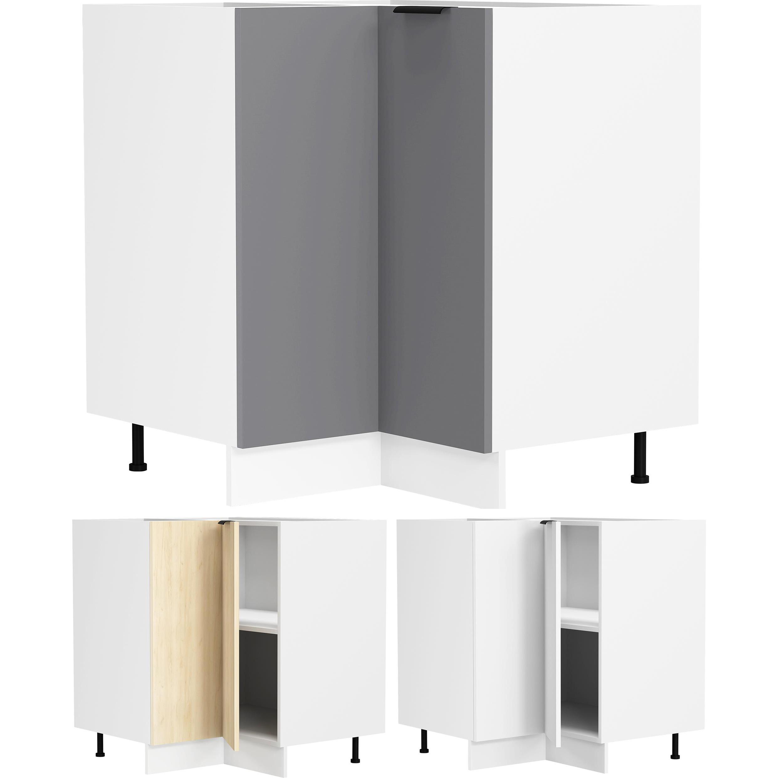 Thumbnail - VCM, Regal, Eck Küchenschrank Unterschrank Fasola (76 x 76 x 82 cm)