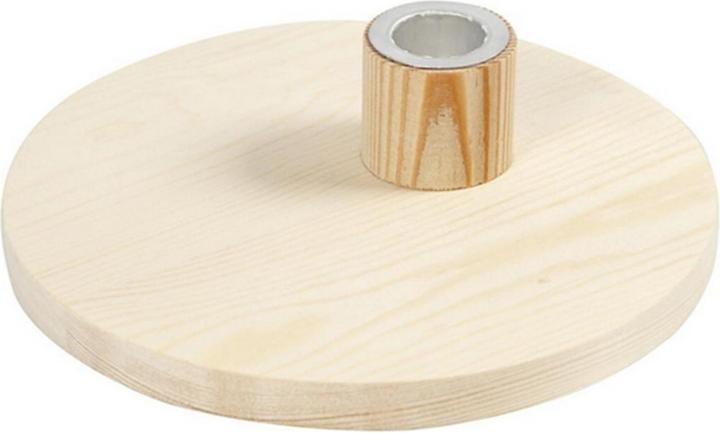 Creativ Company Houten artikelkaarsenhouder Ø 16 cm 1 stuk (1,5 x 16 x 16 cm)